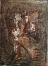 Лена Мальцева. BWV 244. 2023. Картон, тушь, шин-колле. Фоторепродукция Татьяны Шепелевой
