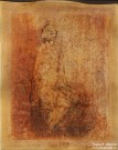 Лена Мальцева. Натурщица. 2016. Картон, pronto plate (4 цвета), шин-колле, тушь, перо. Фоторепродукция Татьяны Шепелевой