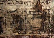 Лена Мальцева. Исчезающий город I. 2018. Картон, тушь. Фоторепродукция Татьяны Шепелевой