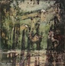 Лена Мальцева. Пастораль. 2023. Картон, тушь. Фоторепродукция Татьяны Шепелевой