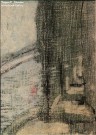 Лена Мальцева. Балахна. Аллея. 2006. Картон, тушь. Из коллекции Е. Сургановой. Фоторепродукция Татьяны Шепелевой