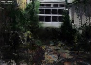 Виталий Пушницкий. Дневная луна. Фрагмент. 2018. Холст, масло. Собрание Георгия Смирнова и Елены Тальянской. Нижний Новгород. Фоторепродукция Татьяны Шепелевой