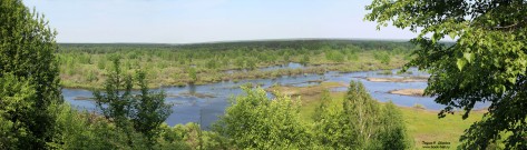 Панорама реки Лапшанги близ одноименного села. Май 2015 года. Фото Татьяны Шепелевой