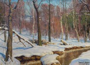 Трошин С.Н. Дыхание весны. Фрагмент. Холст, масло. 2012. Фоторепродукция Татьяны Шепелевой
