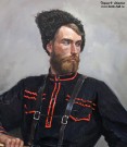 Ананьев Д.А. Казак. Фрагмент. Холст, масло. 2013. Фоторепродукция Татьяны Шепелевой
