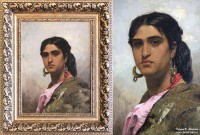 Сведомский П.А. (1849-1904). Римская цыганка. После 1880. Холст, масло. Фоторепродукция Татьяны Шепелевой