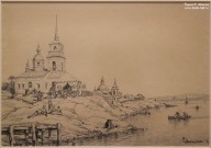 Боголюбов А.П. Церковь в Соломенном. 1863. Фоторепродукция Татьяны Шепелевой
