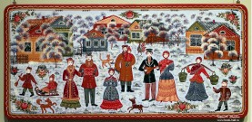 Наталья Приваловская. Панно ''Зимушка''. Фото Татьяны Шепелевой. 2024 год