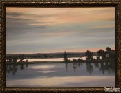 Николай Ростовцев. Утро на Шексне. 2010. Холст, масло. Фоторепродукция Татьяны Шепелевой