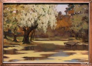 Николай Ростовцев. Тихий уголок. 2022. Холст, масло. Фоторепродукция Татьяны Шепелевой