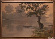 Николай Ростовцев. Тихая заводь. 2021. Холст, масло. Фоторепродукция Татьяны Шепелевой
