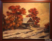 Николай Ростовцев. Забытая деревня. 2016. Холст, масло. Фоторепродукция Татьяны Шепелевой