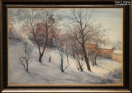 Николай Ростовцев. Мартовский снег. 2012. Бумага, акварель. Фоторепродукция Татьяны Шепелевой