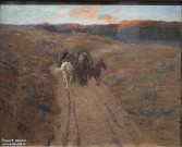 Франц Рубо. Тройка. 1890-е гг. Холст, масло. Фоторепродукция Татьяны Шепелевой