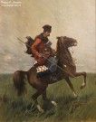 Франц Рубо. Всадник с пикой. 1886 г. Холст, масло. Фоторепродукция Татьяны Шепелевой