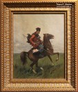 Франц Рубо. Всадник с пикой. 1886 г. Холст, масло. Фоторепродукция Татьяны Шепелевой
