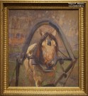 Франц Рубо. Ломовая лошадь. 1909 г. Картон, гуашь. Фоторепродукция Татьяны Шепелевой