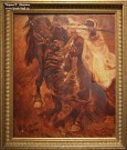 Франц Рубо. Нападение тигра на всадника. Начало XX в. Холст, масло. Фоторепродукция Татьяны Шепелевой