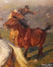 Франц Рубо. Всадники. Фрагмент. 1903. Холст, масло. НГХМ. Фоторепродукция Татьяны Шепелевой