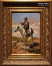 Франц Рубо. Всадник. 1886 г. Дерево, масло. Фоторепродукция Татьяны Шепелевой