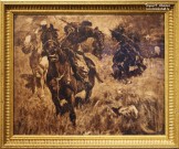 Франц Рубо. Скачущие всадники. 1901 г. Холст, масло. Фоторепродукция Татьяны Шепелевой