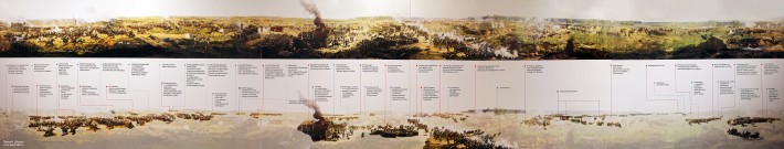 Франц Рубо. Панорама «Бородинская битва». 1812. Холст, масло. Фото и склейка панорамы Татьяны Шепелевой