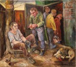 Сергей Сорокин. Приемный пункт. 2018. Холст, масло