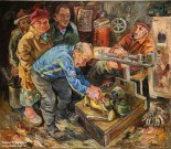 Сергей Сорокин. Утиль родины. 2019. Холст, масло