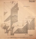 Ф.О. Шехтель. Проект НГЗМ. 1914. План крыш. Бумага, тушь