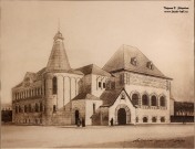 Ф.О. Шехтель. Проект НГЗМ. 1914. Общий вид здания. Реконструкция