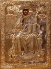Господь Вседержитель. XIX в. Дерево, паволока, левкас, темпера, металл [оклад]