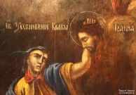 Усекновение главы Иоанна Предтечи. Фрагмент. XIX в. Дерево, масло