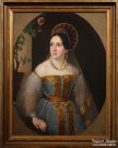 Тропинин В.А. (1780-1857). Портрет купчихи Екатерины Ивановны Карзинкиной в русском наряде. 1840-1850. Холст, масло