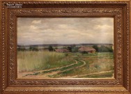 Аладжалов М.Х. (1862-1934). Деревня летом. Конец XIX — первая треть XX вв.. Холст, наклеенный на картон, масло