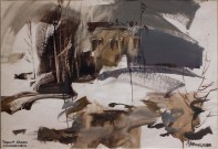 Алексей Мясников. Апрель. 2008. Бумага, гуашь