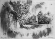 Алексей Мясников. Тихий вечер. 2025. Бумага, уголь