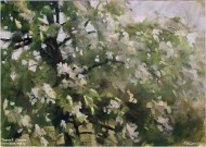 Алексей Мясников. Весна. 2019. Бумага, гуашь