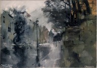 Алексей Мясников. Будапешт. 2013. Бумага, гуашь