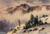 Иван Ворожейкин. Вершина. 2025. Бумага, акварель