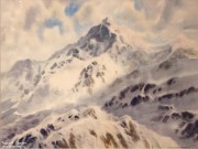 Иван Ворожейкин. Чёрная пирамида. 2023. Бумага, акварель