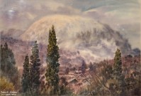 Иван Ворожейкин. Снег в горах. 2025. Бумага, акварель