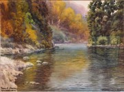 Иван Ворожейкин. Ущелье. Осень. 2015. Бумага, акварель