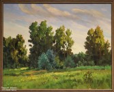 Иван Ворожейкин. Вечер. Рахма. 2024. Холст, акрил