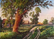 Иван Ворожейкин. Деревня Озёрки. 2023. Бумага, гуашь