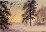 Иван Ворожейкин. Без названия. Бумага, акварель. 2025