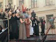 ''Один день... Фёдора Михайловича''. Спектакль-хоррор ''1866/ПРЕСТУПЛЕНИЕ/2022''. Санкт-Петербург, 2 июля 2022 года. Фото Марии Ахмадулиной