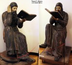 Монах-летописец. XVIII в. Неизвестный скульптор. Дерево. Из усадьбы купцов Барковых. КИКМЗ. Фото Татьяны Шепелевой