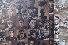 ''Наша Победа''. Триптих в технике FrameUnite Art в Нижегородском кремле. Автор Игорь Пшеницын. Центральная часть - Танк Т-34. Фрагмент