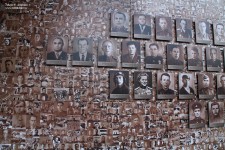 ''Наша Победа''. Триптих в технике FrameUnite Art в Нижегородском кремле. Автор Игорь Пшеницын. Левая часть - истребитель Ла-5. Фрагмент