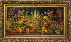 Ливанова И.В., Зотов В.Г. Ярмарка в Палехе. 1987 г. Государственный музей Палехского искусства. Фото Татьяны Шепелевой